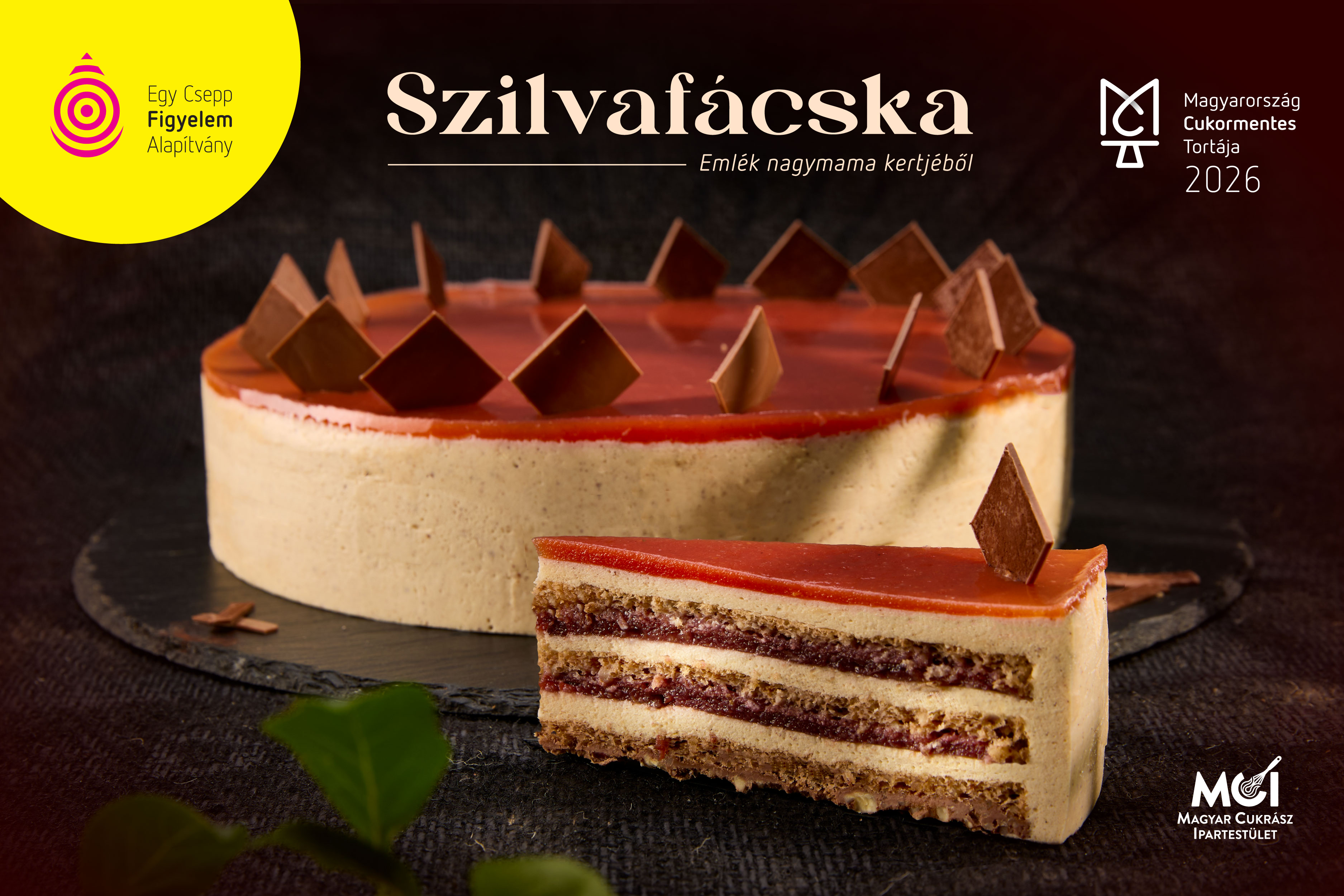 A gyermekkori emlékeket idéző „Szilvafácska” lett Magyarország Cukormentes Tortája 